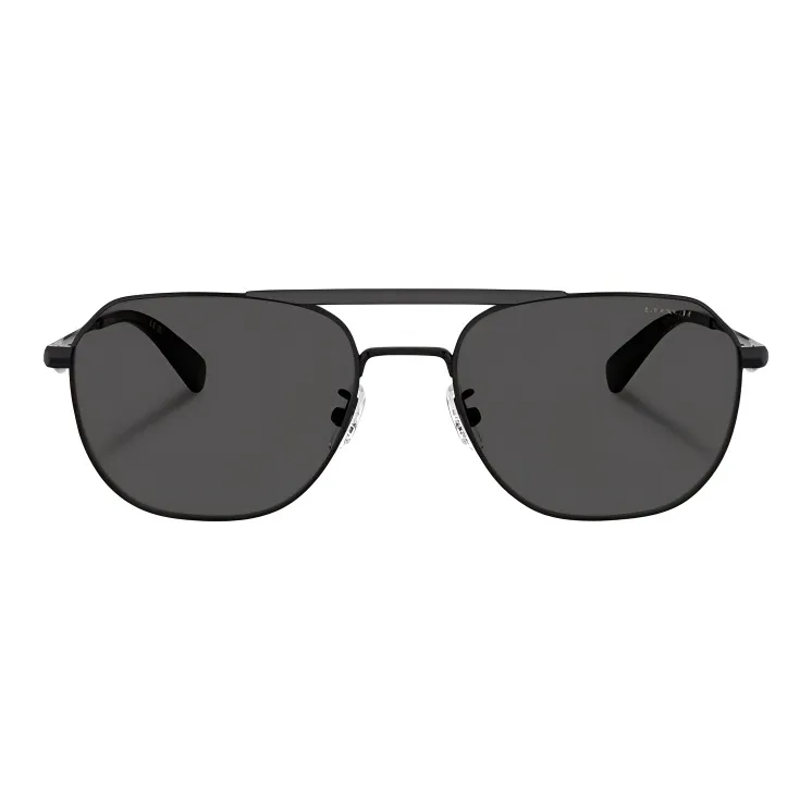 COACH Resin Aviator Sunglasses Unisex Black-1