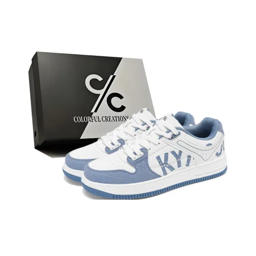 Colorful Creations Slip Resistant, Abrasion Resistant, Lightweight Low Top Skateboard Shoes Men's