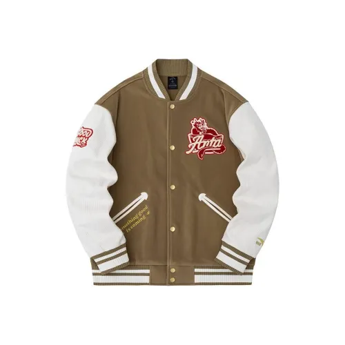 Anta Life Collection Baseball Jacket Coat Men's Hazelnut Brown