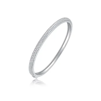 Syrup S925 Silver With Moissanite Bangles Women's