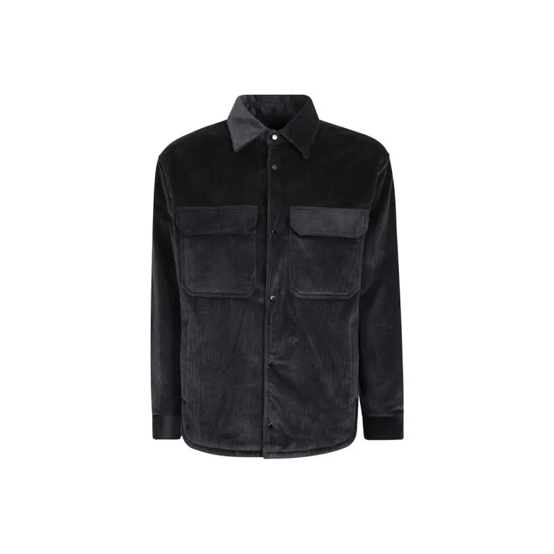 EMPORIO ARMANI Curved Hem Corduroy Jacket-0