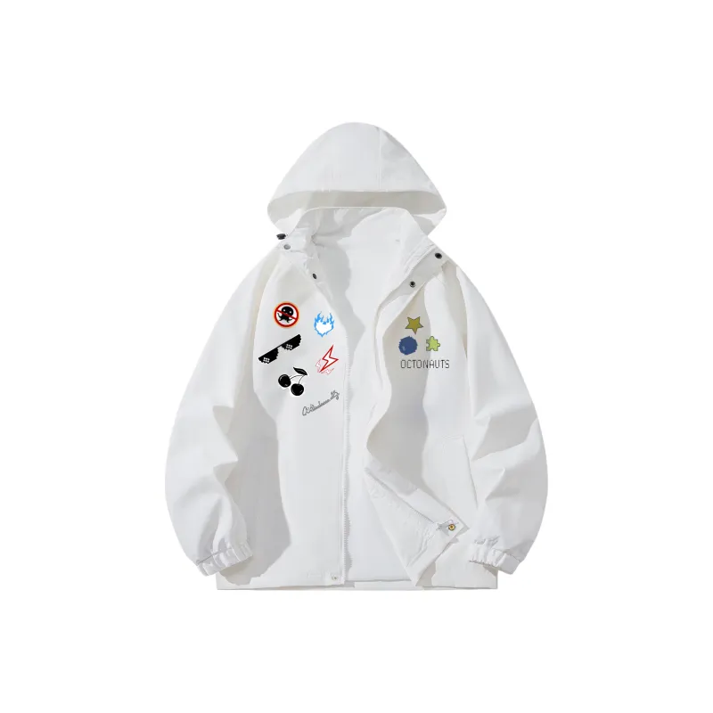 Small Columns Under The Sea Jackets Coats Unisex Black-2