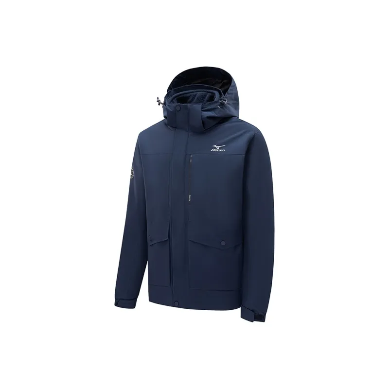 Mizuno Waterproof, Windproof, Breathable, Thermal, Water Repellent, Cold Resistant, Rainproof Windbreaker Jacket Men's-4