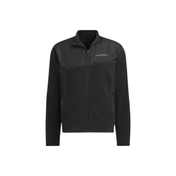 Adidas Fleece Jacket Jackets Coats Men's Black