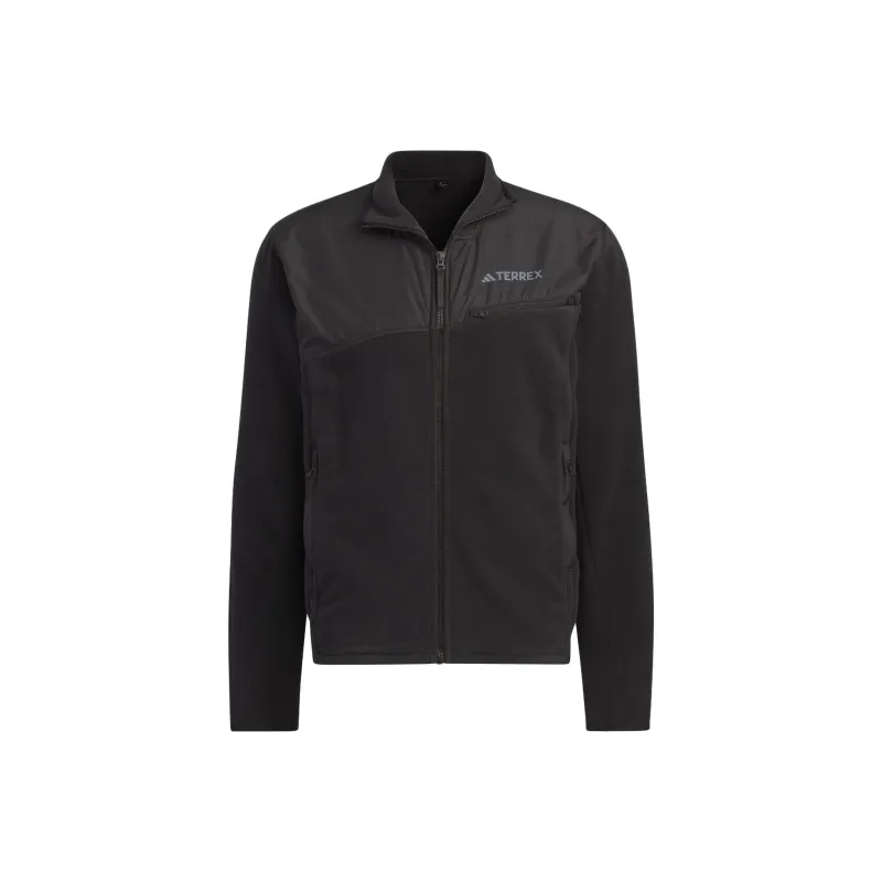 Adidas Fleece Jacket Jackets Coats Men's Black-0