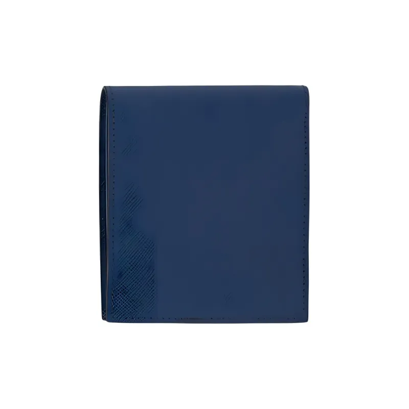 PRADA Saffiano Leather Wallet Men's Blue-1