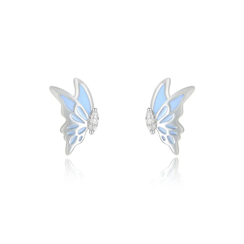 AJIDOU Synthetic Cubic Zirconia Stud Earrings Women's-3