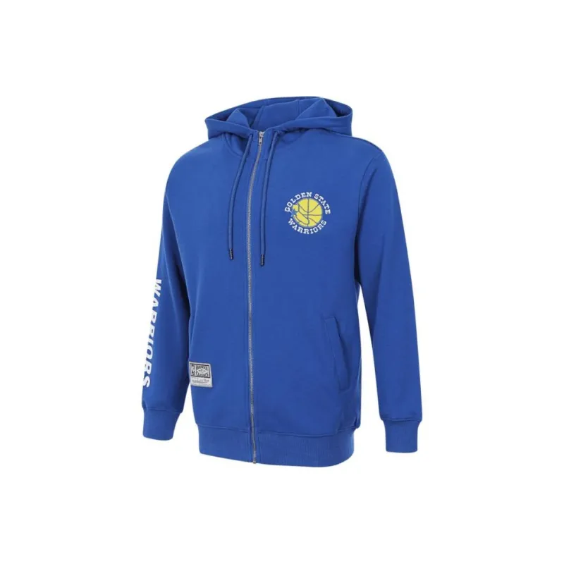 Mitchell & Ness x NBA Golden State Warriors Lifestyle Jackets Coats Unisex Blue-0
