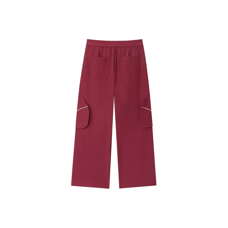 PEACEBIRD Casual Pants Women's Bicycle Red-1