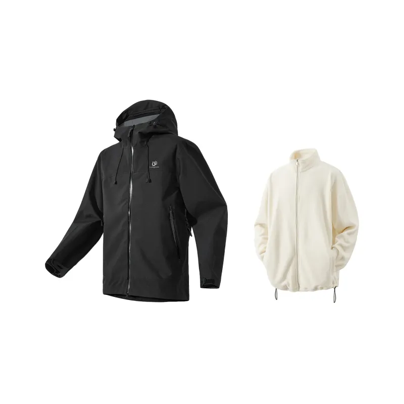 LIVINGTOWN Warm Breathable Water Resistant Windproof Windbreaker Jacket Unisex-12