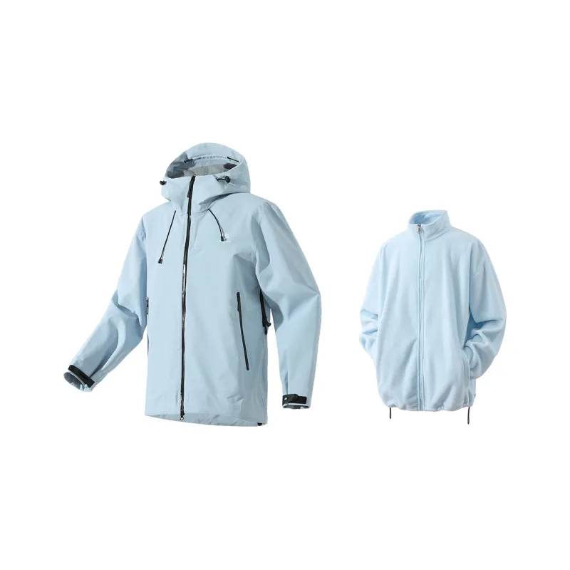 LIVINGTOWN Warm Breathable Water Resistant Windproof Windbreaker Jacket Unisex-22
