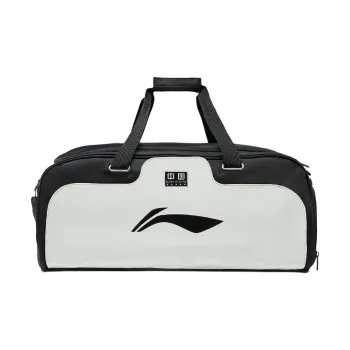 LiNing Table Tennis Series Nylon Handbag Unisex Black & Light Lime