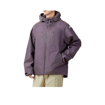 361° Windproof Wear Resistant Breathable Water Resistant Windbreaker Jacket Men's Dark Gray Purple