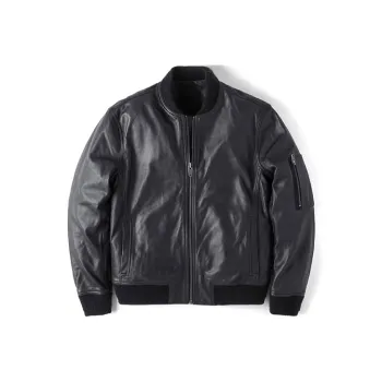 Timberland Leather Jackets Men Black