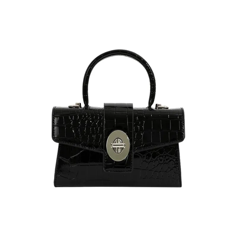 MARKANGARO PU Crossbody Bag, Handbag Women's Black/matcha Green-0