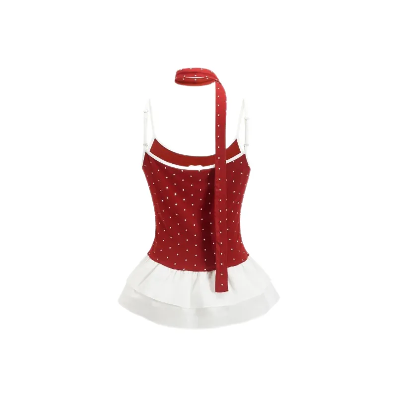 ABBY GODDESS Slip Dress Women's Red-1