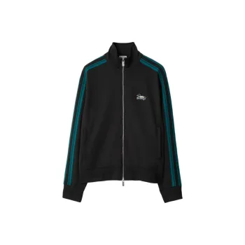 Burberry Logo Embroidered Zipped Sports Jacket