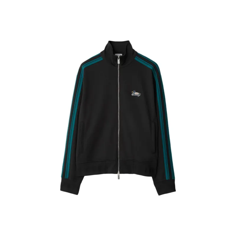 Burberry Logo Embroidered Zipped Sports Jacket-0