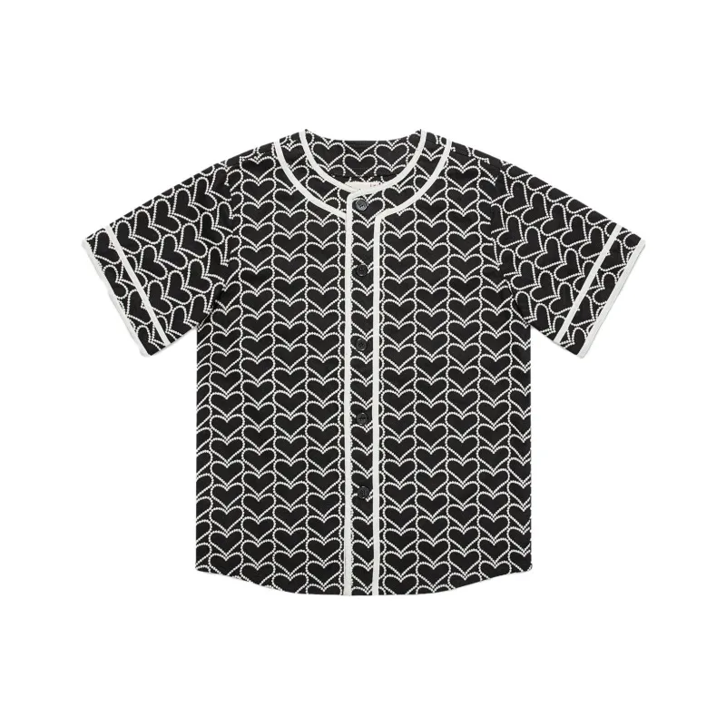 CLOT Heart print Short sleeved Shirt-0
