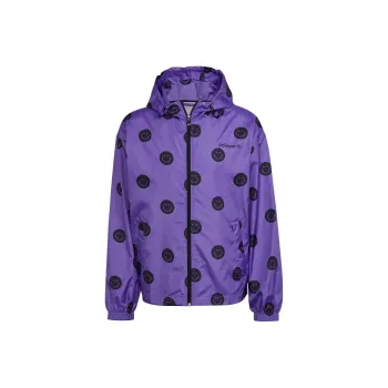 Adidas Originals Allover Print Windbreaker Jackets Coats Men's Purple