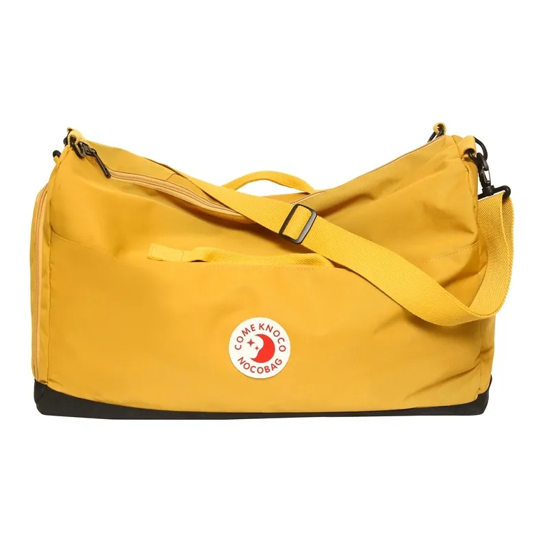 OUZIHUANG Nylon Travel Bag Unisex Black/Green/Gray/Yellow-11