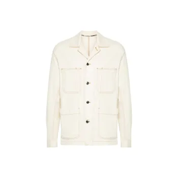 Canali Camp collar Shirt Jacket