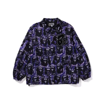 A BATHING APE Head Graffiti Coach Jacket
