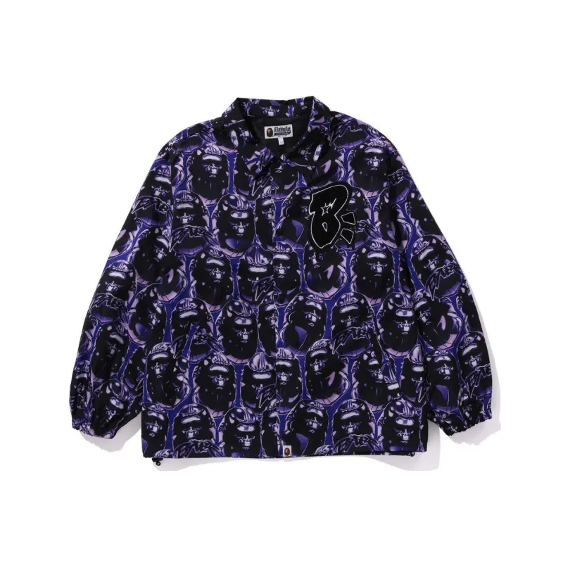 Bape Ape Head Graffiti Coach Jacket-0