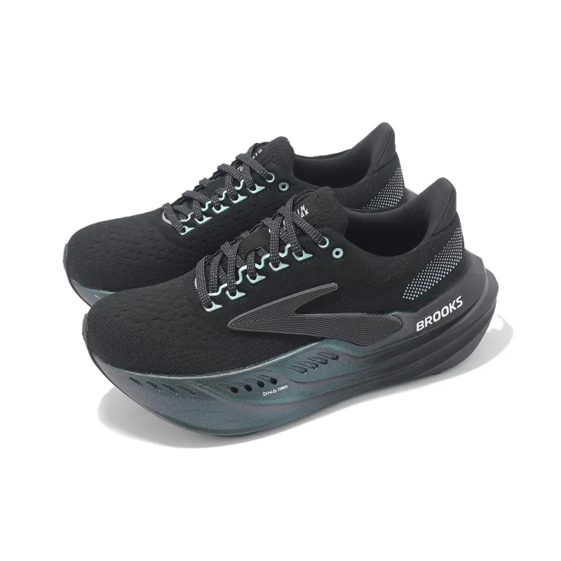 Brooks Cushioning Abrasion Resistant Breathable Low Top Casual City Commute Running Shoes Women's Black-2