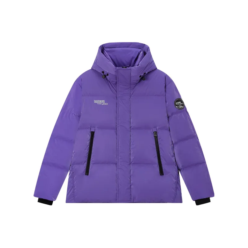 Skechers Down Jacket Unisex Dark Purple-0