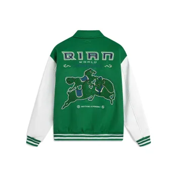 LiNing Sports Life Collection Jacket Men's Turquoise Scallion Green