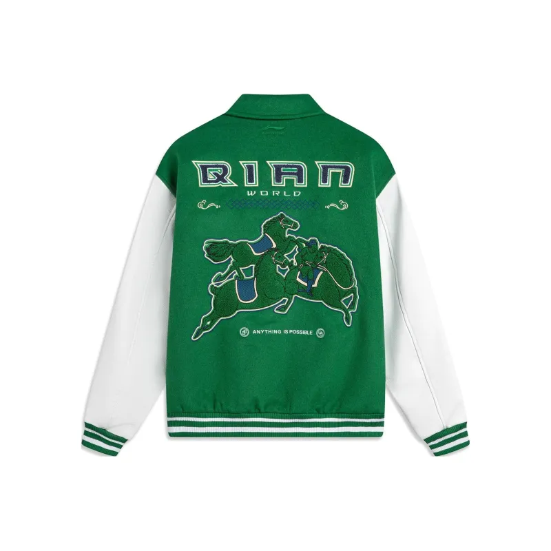 LiNing Sports Life Collection Jacket Men's Turquoise Scallion Green-0