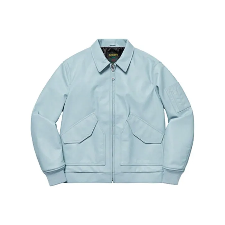 Supreme Schott Leather Tanker Jacket-0