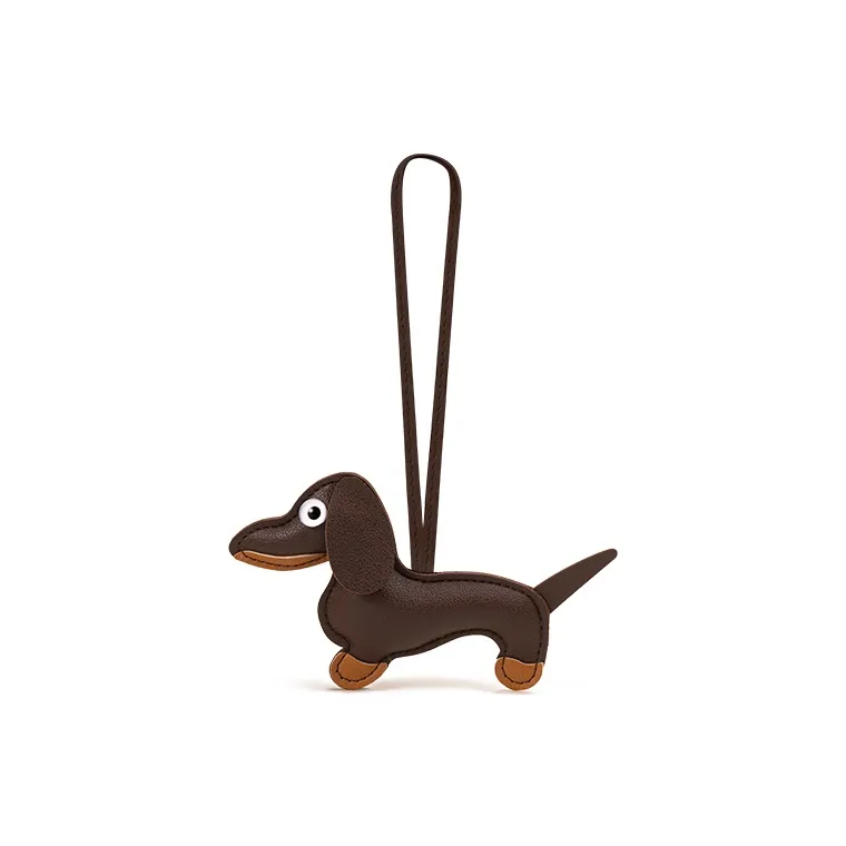 Jinnew PU Leather Keychains Unisex 8cm High-4