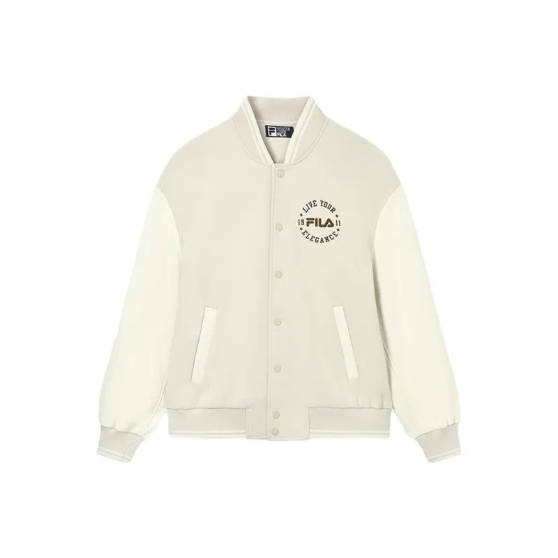 FILA Baseball Jerseys Unisex Wheat Straw Beige-0