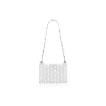 Paco Rabanne PVC Shoulder Bag Women's Silver
