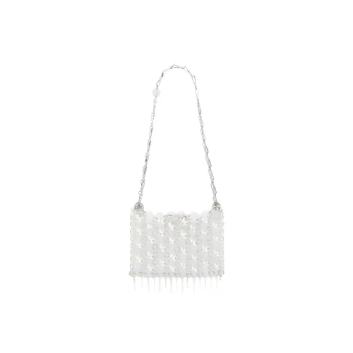 Paco Rabanne PVC Shoulder Bag Women's Silver