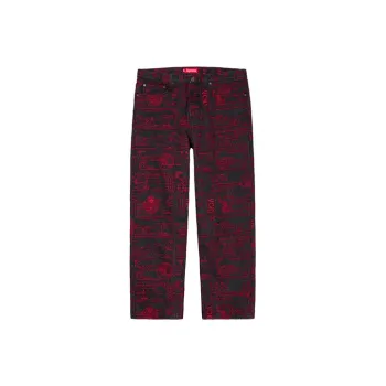 Supreme Checks Embroidered Jean