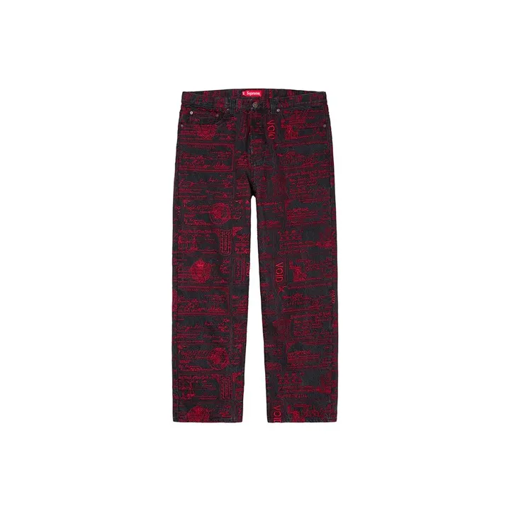 Supreme Checks Embroidered Jean-0