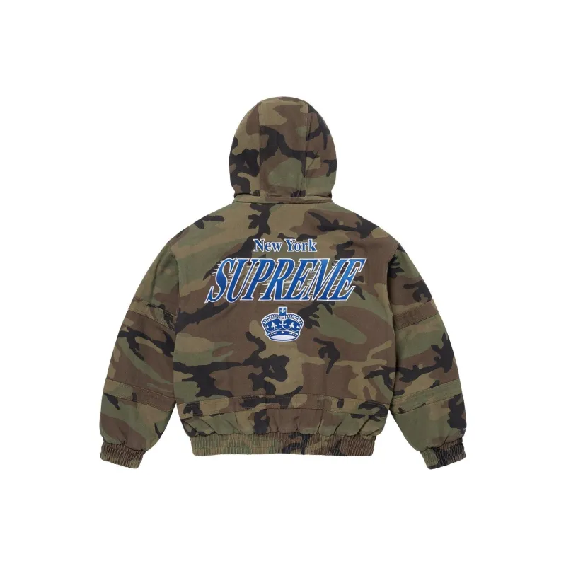 Supreme Mitchell & Ness Twill Stadium Jacket-0