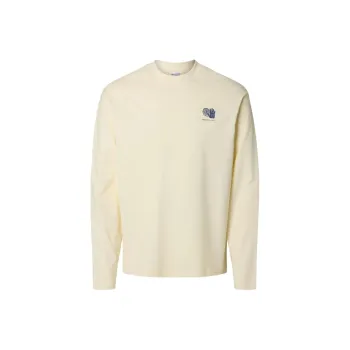 SELECTED T Shirts Unisex Ecru