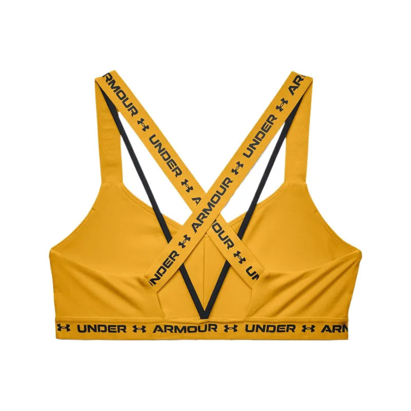 Under Armour CrossbackHeatGear Sports Underwear Women's Orange Yellow-1
