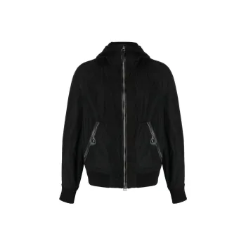 TOM FORD Leather trim Hooded Jacket