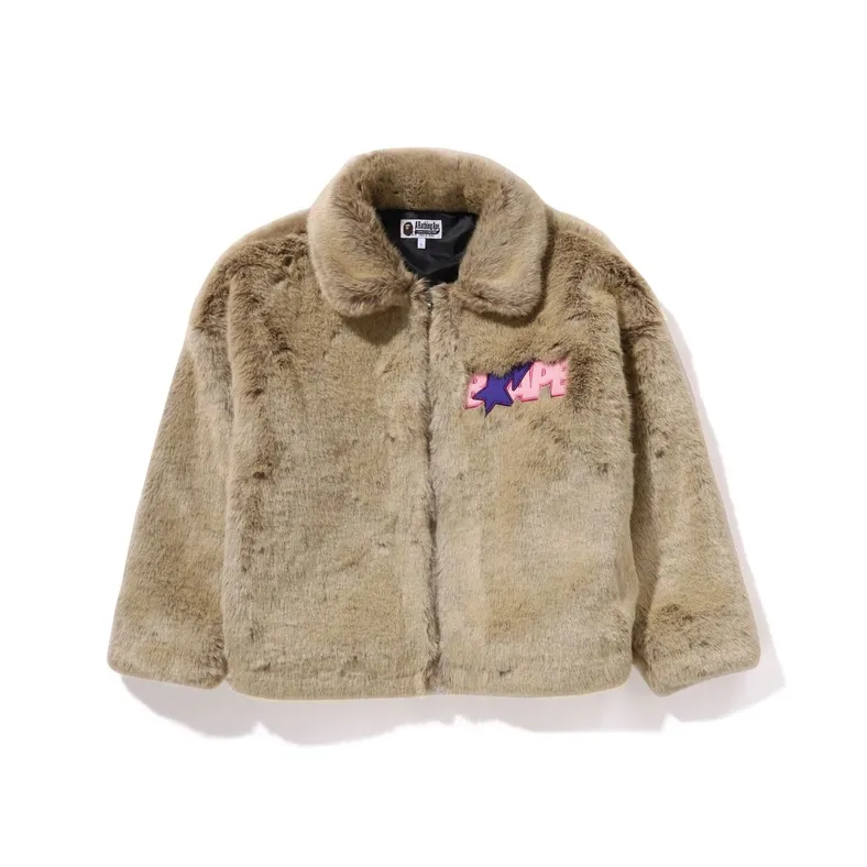 A BATHING APE X Don Toliver Faux Fur Jacket-0