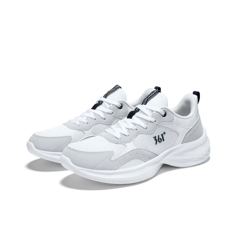 361° Cushioning, Breathable, Lightweight Low Top Casual Running Shoes Men's Feather White Photon Gray-3