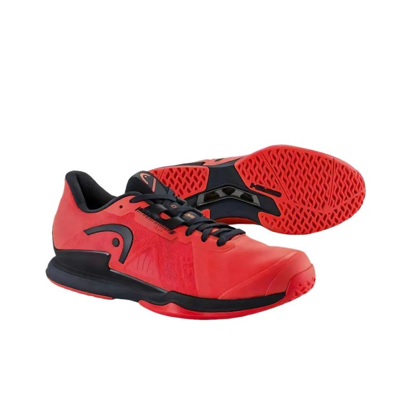 HEAD Sprint Pro 3.5 Low Top Tennis Shoes Men's Red Black-2