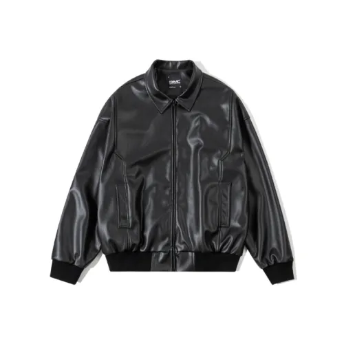 DIMC Leather Jacket Men's Black