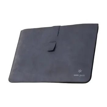 Snow Peak Vegan Leather Laptop Bag Unisex Gray