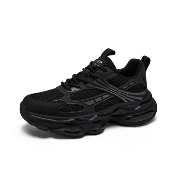 JEEP SPIRIT Shock Absorbers Slip Resistant, Abrasion Resistant, Lightweight Chunky Sneakers Men's Graphite Black