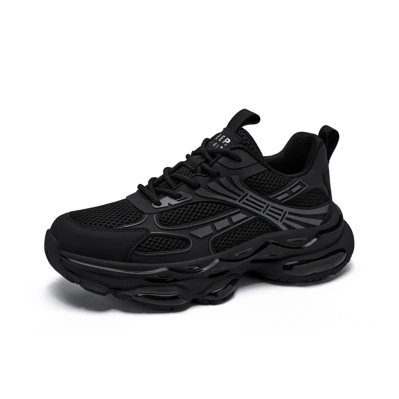 JEEP SPIRIT Shock Absorbers Slip Resistant, Abrasion Resistant, Lightweight Chunky Sneakers Men's Graphite Black-0